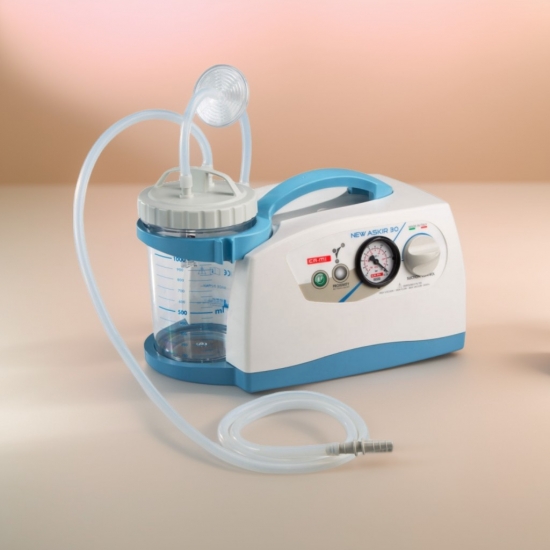 Портативный медицинский аспиратор «NEW ASKIR 30 Proximity» RE-310100/56 (40л/мин воздух, 12л/мин жидкость)